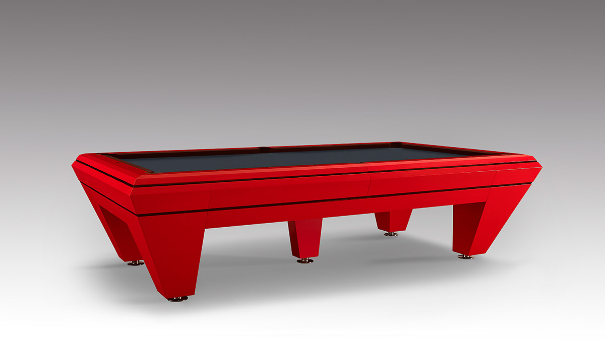 Tavolo biliardo design Dragster per ambienti moderni e contemporanei
