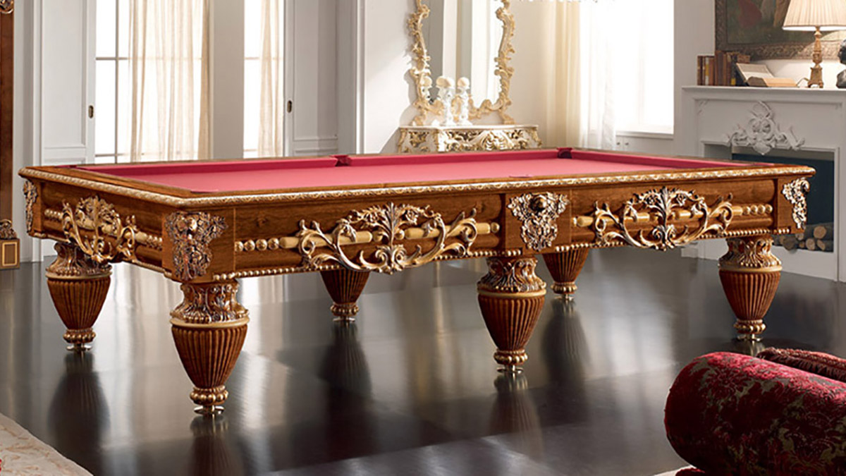 Tavolo biliardo classico Botticelli per ambienti tradizionali e di prestigio